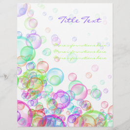 Flyer Soap Bubbles