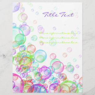 Flyer Soap Bubbles