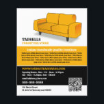 Flyer Sofá amarillo - Ventas de la tienda de muebles<br><div class="desc">Sofá amarillo - Volante publicitario de la tienda de muebles por la tienda de tarjetas de visita.</div>