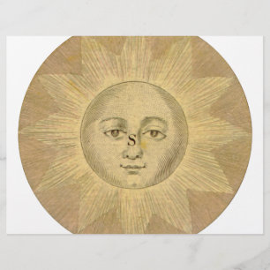 Flyer Sol - Detalle Solar de Mapa Antiguo circa 1780