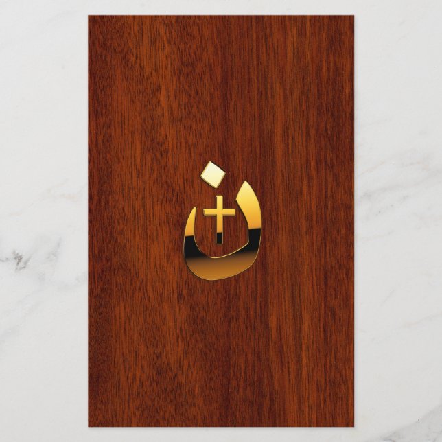 Flyer Solidaridad de la Cruz Nazarene Cristiana Dorada (Frente)