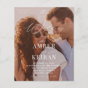 Flyer Sombras de presupuesto - Boda fotográfico besado p