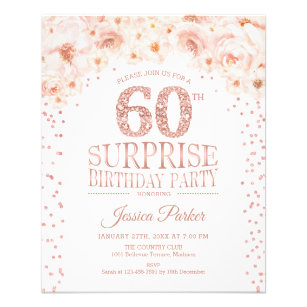 Flyer Sorpresa Presupuestaria 60º cumpleaños - Invitació