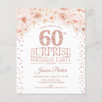 Sorpresa Presupuestaria 60º cumpleaños - Invitació