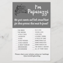 Soy paparazzi Game Card Owls Love Boda