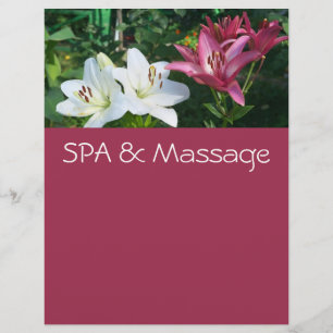 Flyer SPA y masaje