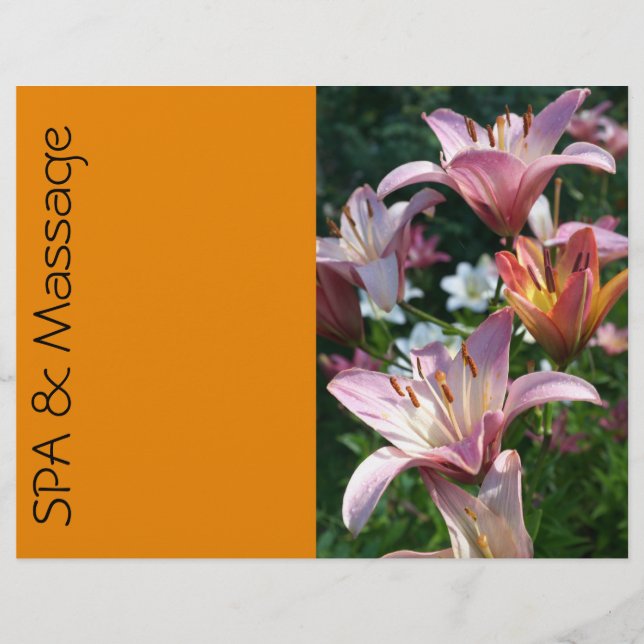 Flyer SPA y masaje (Frente)