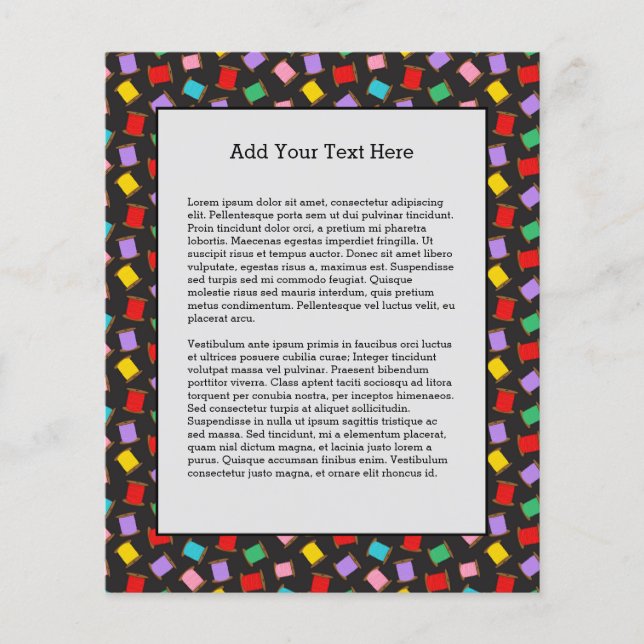 Flyer Spool Sco Hilos de coser Seamstress (Frente)