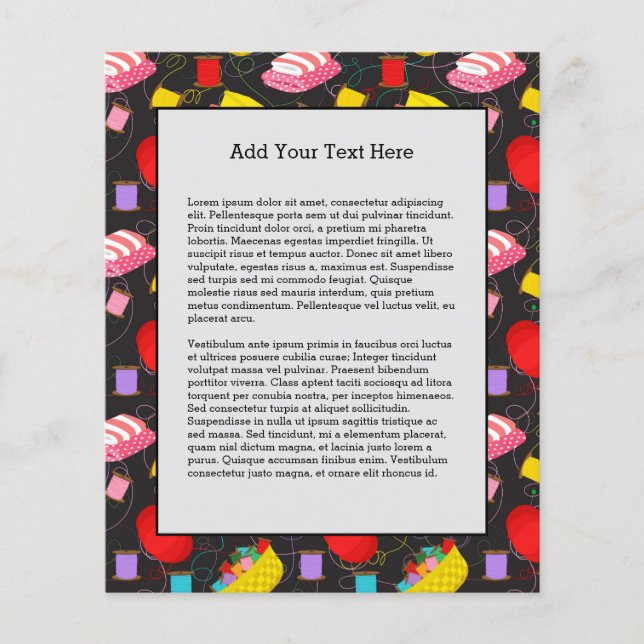 Flyer Spool Scoser hilos Pins Blands Seamstress (Frente)