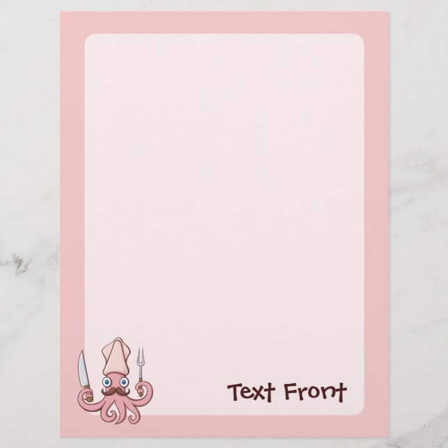 Flyer Squid Chef Personalizado (Frente)