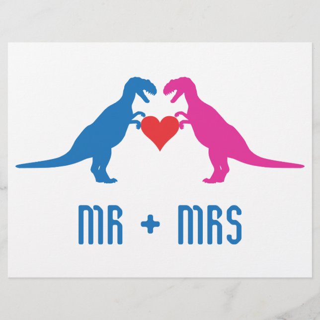 Flyer Sr.+Sra. - Amo Dinosaurios (Frente)
