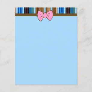 Flyer Stationery de Bow rosa