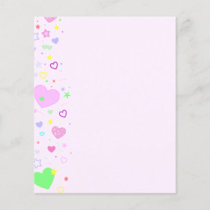 Flyer Stationery del corazón