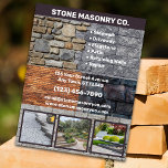 Flyer Stone Masonry Business<br><div class="desc">¡Eleva tu negocio de masonería de piedra con tarjetas de visita premium! Impresiona a clientes potenciales y compañeros de la industria con nuestras tarjetas de negocios de alta calidad y personalizado diseñadas específicamente para empresas de mampostería de piedra. Estas tarjetas combinan elegancia y profesionalismo para dar una primera impresión poderosa...</div>