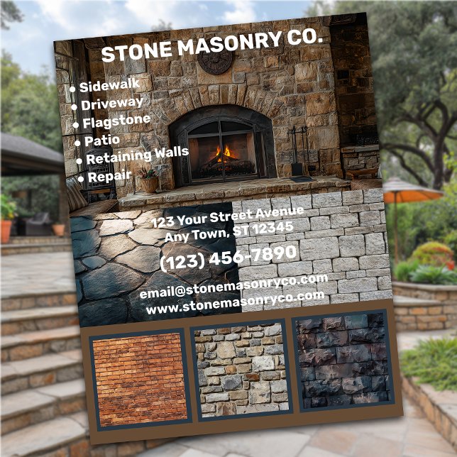 Flyer Stone Masonry Business (Subido por el creador)
