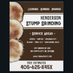 Flyer Stump Grinding<br><div class="desc">Stump Grinding Business Flyer. Stump Watercolor Design background. Bold Fonts. Just change the text to meet your needs.</div>