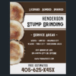 Flyer Stump Grinding<br><div class="desc">Stump Grinding Business Flyer. Stump Watercolor Design background. Bold Fonts. Just change the text to meet your needs.</div>