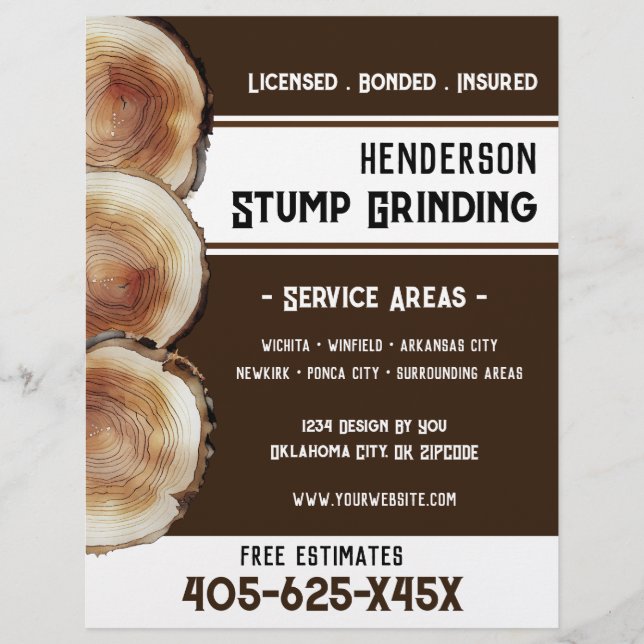 Flyer Stump Grinding  (Frente)