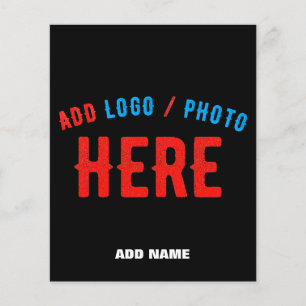 FLYER STYLISH MODERN CUSTOMIZABLE BLACK VERIFIED BRANDED