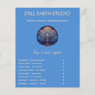 Flyer Suave Resplandor   Árbol de la Vida