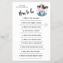 Flyer Sueño Beatiful de vaca Qué bien conoce la tarjeta 