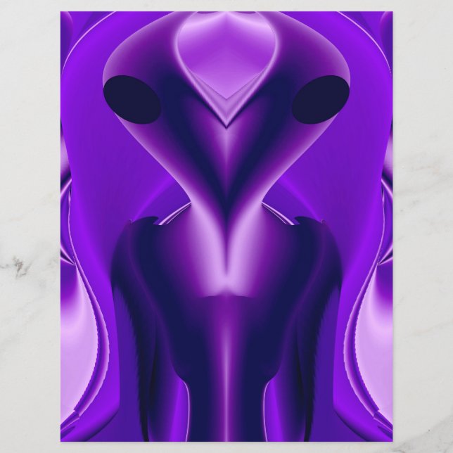 Flyer Sueños del arcoiris púrpura 3D , Alien (Frente)