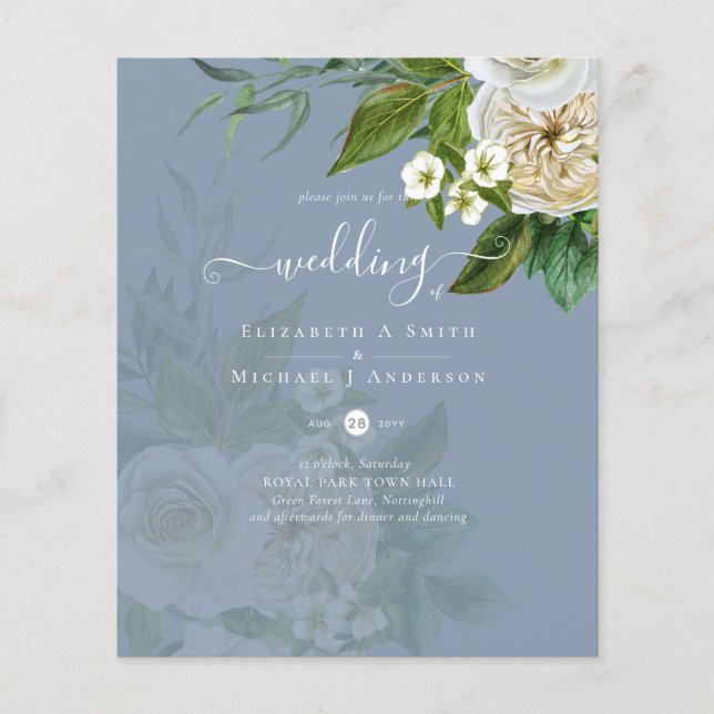 Flyer Suite de Boda Sublime - Rosas Blancas (Frente)