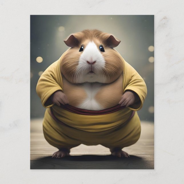 Flyer "Sumo Squeakdown: El Poderoso Luchador de Cuy" (Frente)