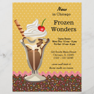 Flyer Sundae * elija color de fondo