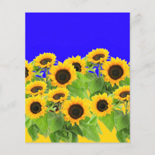 Flyer Sunflower - Libertad Ucrania Paz Bandera ucraniana