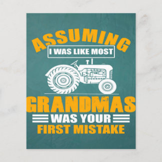 Flyer Suponiendo Abuelas | Regalo de agricultor genial