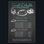 Flyer Sweet Bakery Chalkboard<br><div class="desc">El diseño del Sweet Bakery Chalkboard. Puede hacer clic en personalizar más adelante para cambiar las fuentes y puede cambiar los lugares y el tamaño de los dibujos.</div>