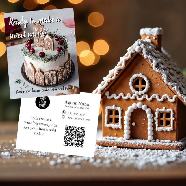 Flyer Sweet Move Real Estate Xmas Mailer gingerbread  (Subido por el creador)