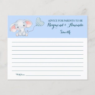 Flyer Tarjeta Baby Shower Consejos para mamá y papá