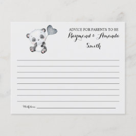 Flyer Tarjeta Baby Shower Consejos para mamá y papá