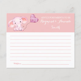 Flyer Tarjeta Baby Shower Consejos para mamá y papá