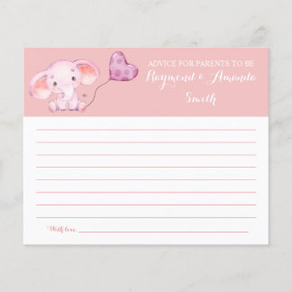 Flyer Tarjeta Baby Shower Consejos para mamá y papá