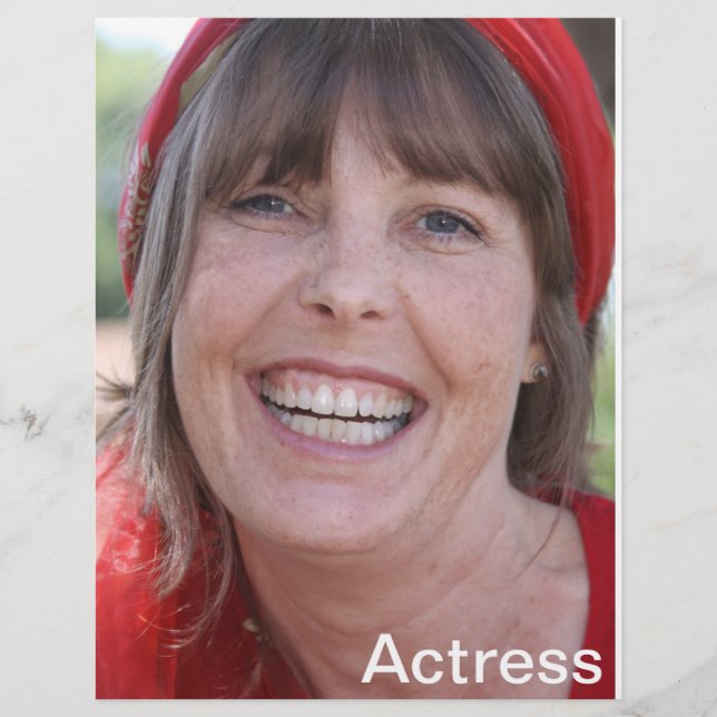 Flyer Tarjeta Comp de captura de cabeza - Tarjeta Zed de (Frente)