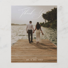 Flyer Tarjeta de agradecimiento al Boda de PRESUPUESTO