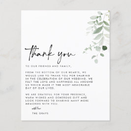 Flyer Tarjeta de agradecimiento de fotos de boda con pre