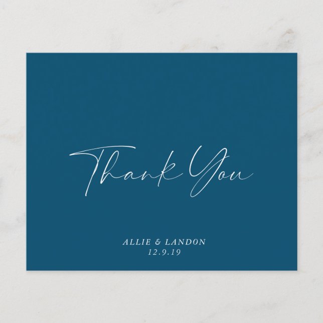 Flyer Tarjeta de agradecimiento de la Marina de Presupue (Frente)