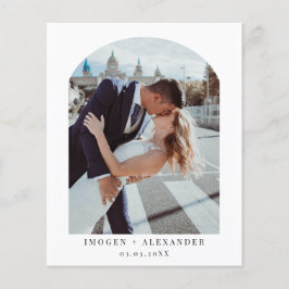 Flyer Tarjeta de agradecimiento para el Arco Minimalista