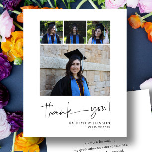 FLYER TARJETA DE AGRADECIMIENTO PARA GRADUACIÓN MODERNA 