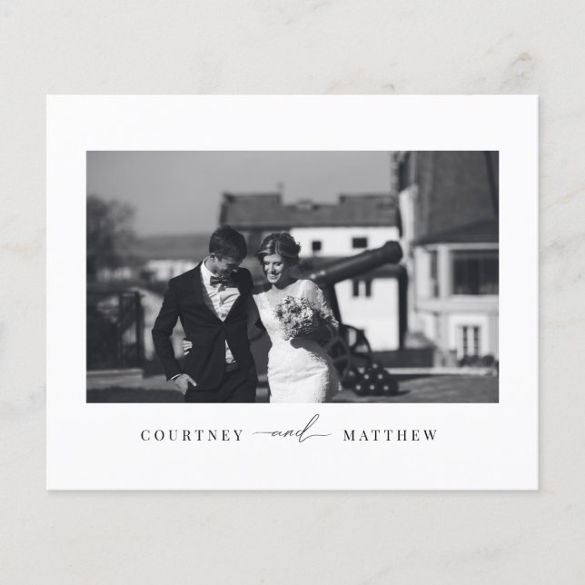 Flyer Tarjeta de agradecimiento para la imagen Minimalis (Frente)