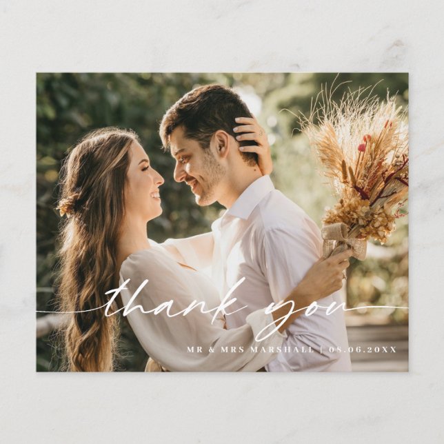 Flyer Tarjeta de agradecimiento para la imagen Minimalis (Frente)