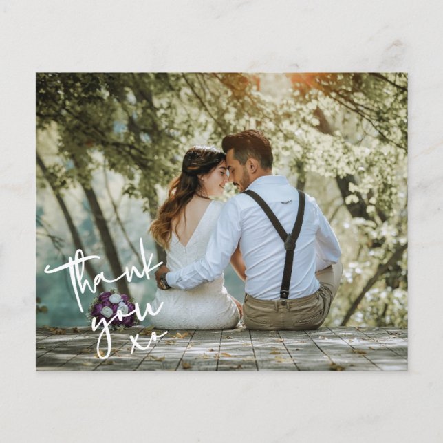 Flyer Tarjeta de agradecimiento XO Minimalista de presup (Frente)