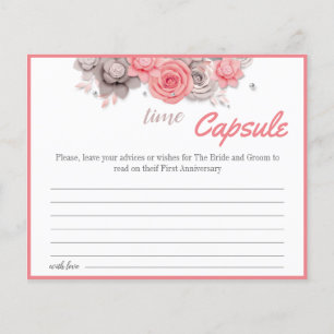 Flyer Tarjeta de consejo de cápsula del tiempo para rega