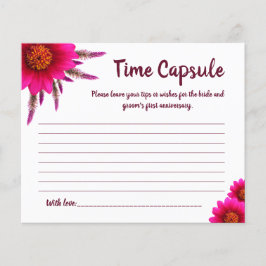 Flyer Tarjeta de despedida de soltera Cápsula del tiempo