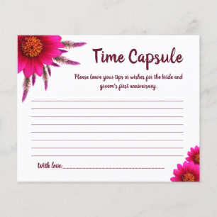 Flyer Tarjeta de despedida de soltera Cápsula del tiempo