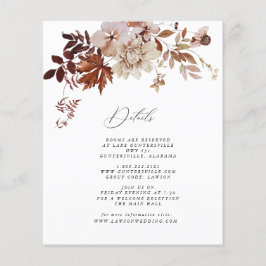 Flyer Tarjeta de detalles de caída | Presupuesto